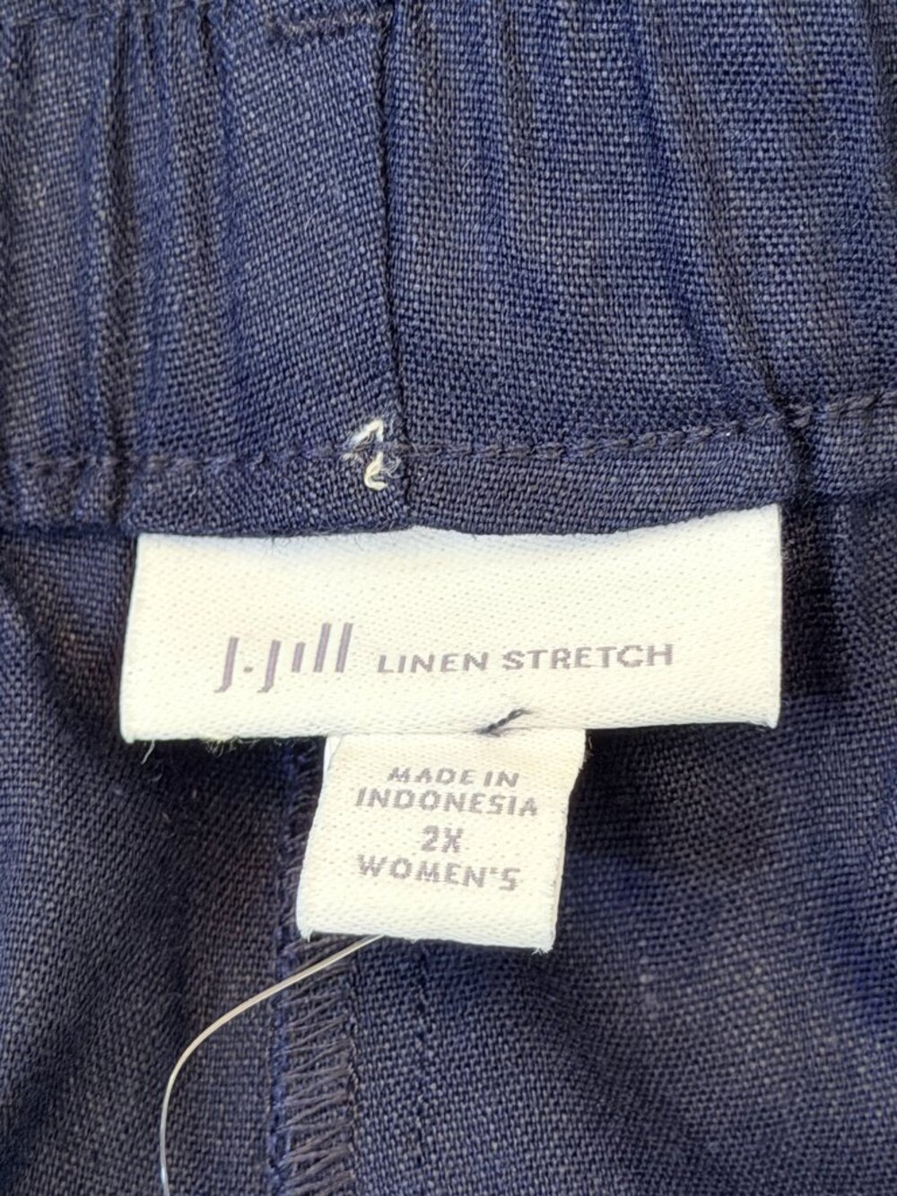 NWT J.Jill Jenna Linen Stretch Belted Pants 2X - Picture 5 of 8